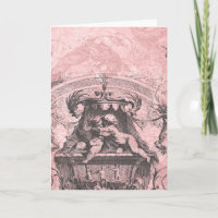 Vintage Cherub Save the Date Design