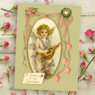 Vintage Cherub Valentine Postcard