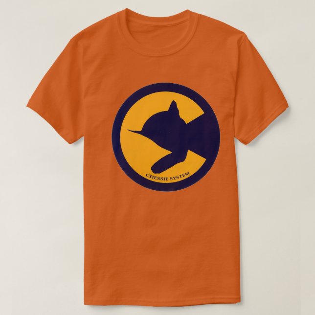 Vintage Chessie Railroad System T-Shirt (Design Front)