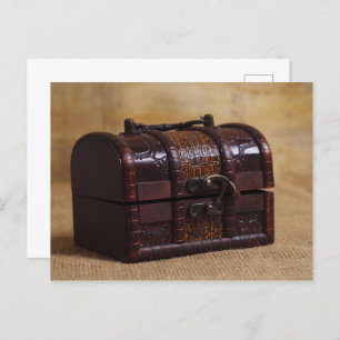 Vintage chest box postcard