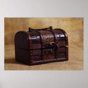 Vintage chest box poster