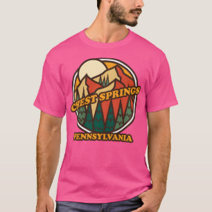 Vintage Chest Springs Pennsylvania Mountain Hiking T-Shirt