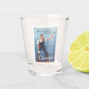 Vintage Chesterfield Cigarettes Advertisement Shot Glass