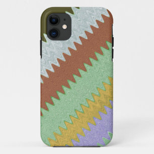 Vintage chevron stripes 2 iPhone 11 case