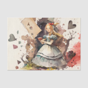 Vintage Chic Alice in Wonderland Collage Decoupage Tissue Paper