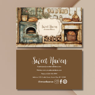 Vintage Chic Bakery Business Card