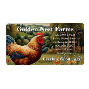 Vintage chic boho chicken pasture landscape