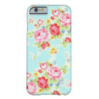 Vintage chic floral roses blue rose flowers shabby