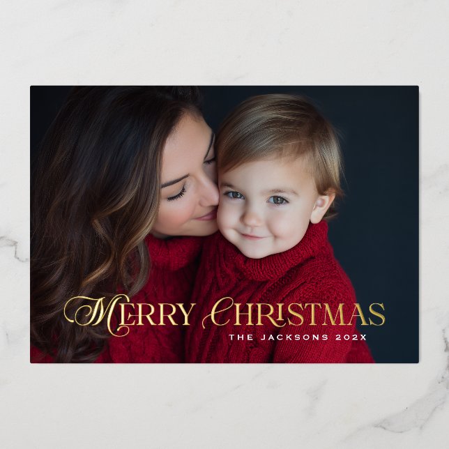 Vintage Chic Merry Christmas Design (Front)