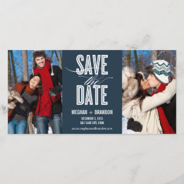 Vintage Chic Save The Date Photo Cards