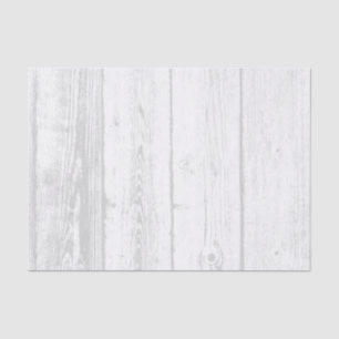 Vintage chic white wood grain decoupage craft tissue paper