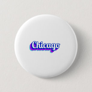 Vintage Chicago 6 Cm Round Badge