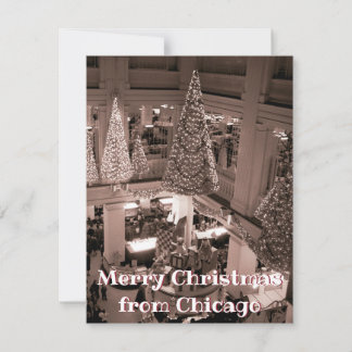 VINTAGE CHICAGO CHRISTMAS Marshall Field's Holiday Card