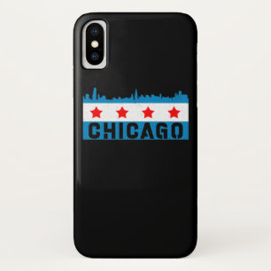 Vintage Chicago Flag Skyline Case-Mate iPhone Case