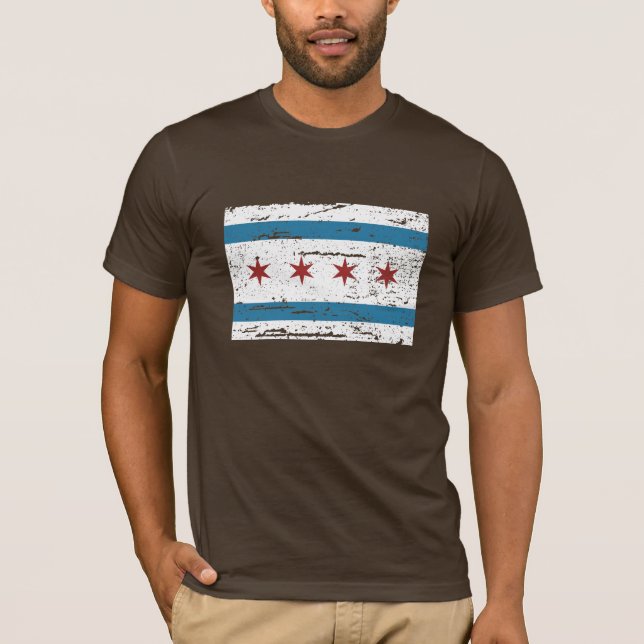 Vintage CHICAGO Flag T-Shirt (Front)