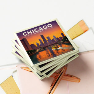 Vintage Chicago Illinois Magnet