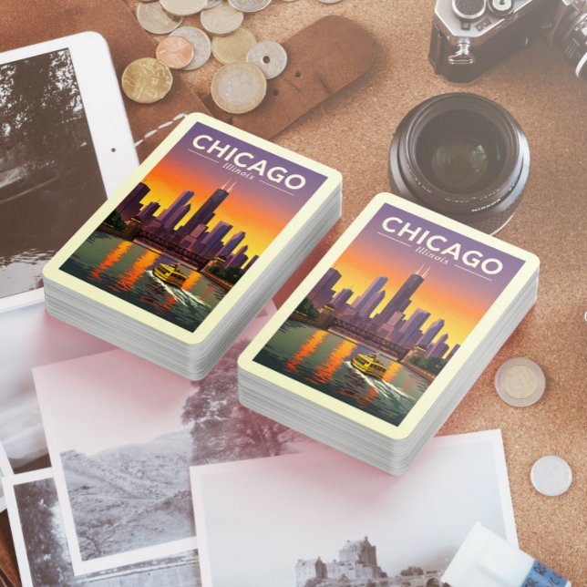  Vintage Chicago Illinois Playing Cards (Creator Uploaded)