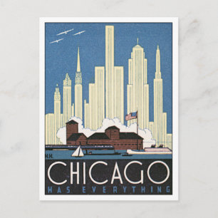 Vintage Chicago Illinois USA Postcard