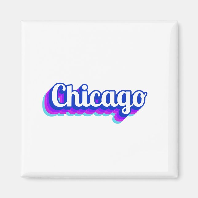 Vintage Chicago Magnet (Front)