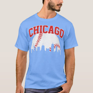 Vintage Chicago Skyline City Gameday Retro Vintage T-Shirt