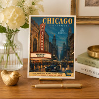 Vintage Chicago Theatre District Travel