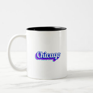 Vintage Chicago Two-Tone Coffee Mug