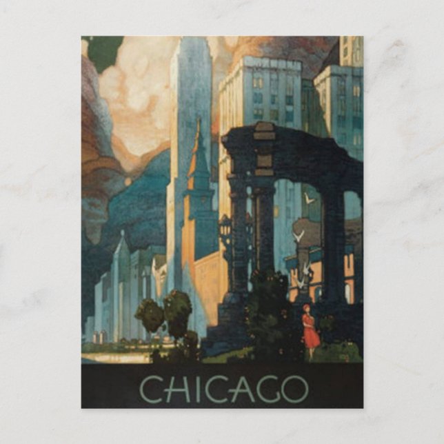 Vintage Chicago, USA - Postcard (Front)