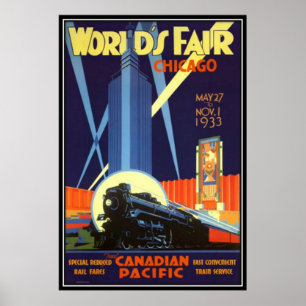 Vintage Chicago, USA - Poster