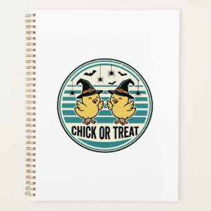 Vintage Chick Or Treat Halloween Chicks Design_1 Planner