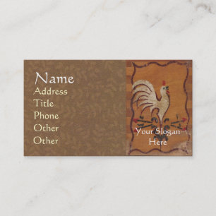 Vintage Chicken Business Cards