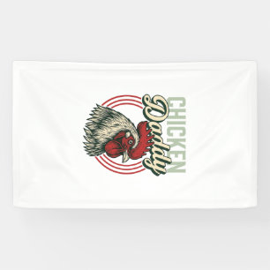 Vintage Chicken Daddy Rooster Shirt Design_1 Banner