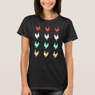 Vintage Chicken Design Chicken T-Shirt