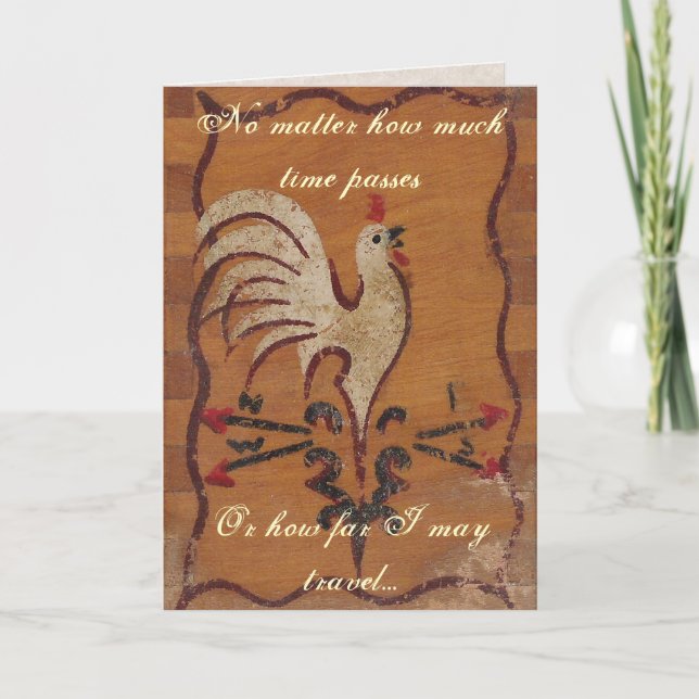 VIntage Chicken Greeting Card (Front)