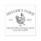 Vintage Chicken Logo Family Farm Est Year Egg
