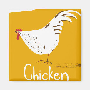 Vintage Chicken Magnet