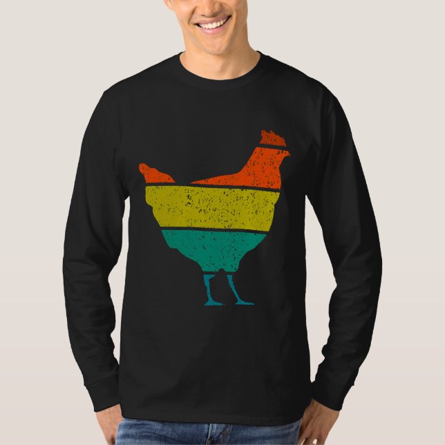 Vintage Chicken Mama   T-Shirt (Front)