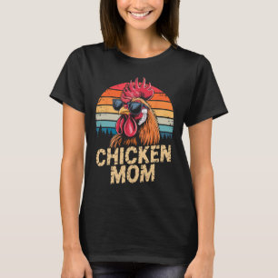 Vintage Chicken Mum Mama Chicken Lover Mummy Mothe T-Shirt