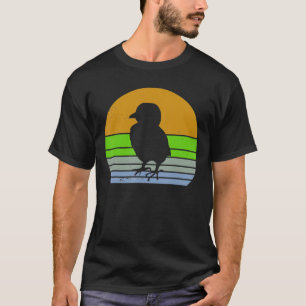 Vintage Chicken Retro Chick Silhouette Farm Animal T-Shirt