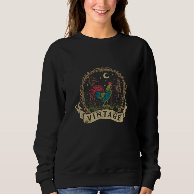 Vintage Chicken Sweatshirt (Front)