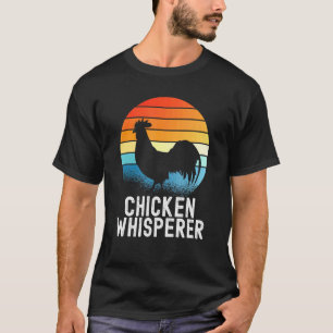 Vintage Chicken Whisperer Retro Sunset Distressed  T-Shirt