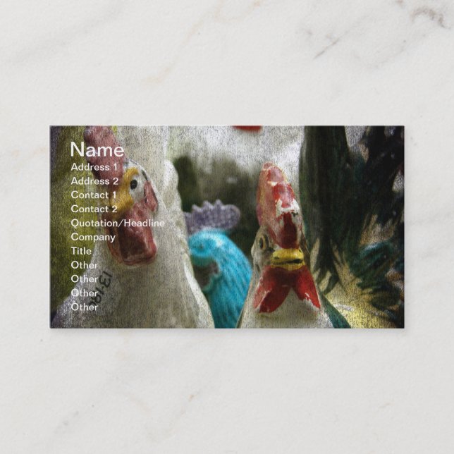 Vintage Chickens Business Card (Front)