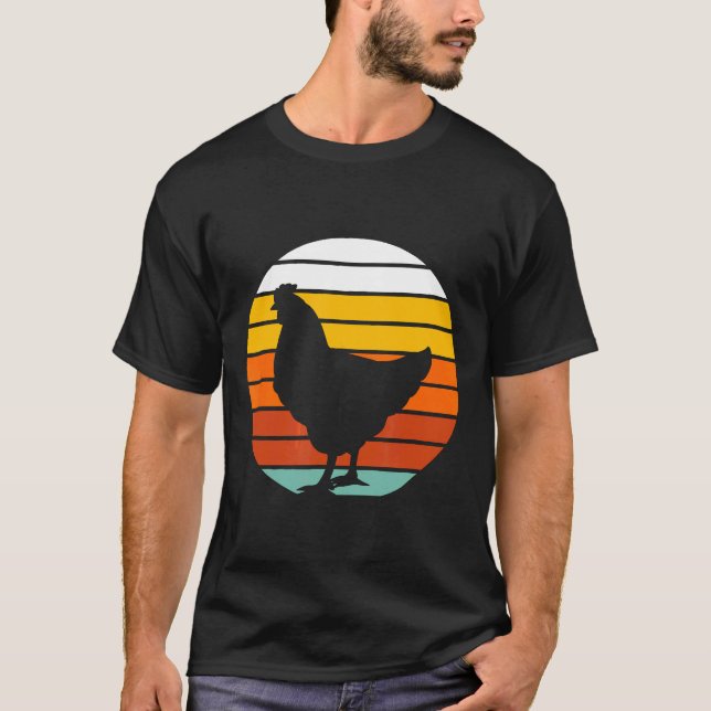 Vintage Chickens Farmer T-Shirt (Front)