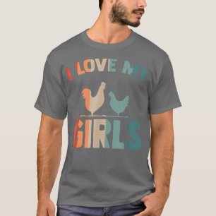 Vintage Chickens Farming Farmhouse for Farmer Agri T-Shirt