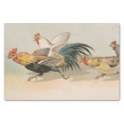 Vintage Chickens Running Tissue Paper