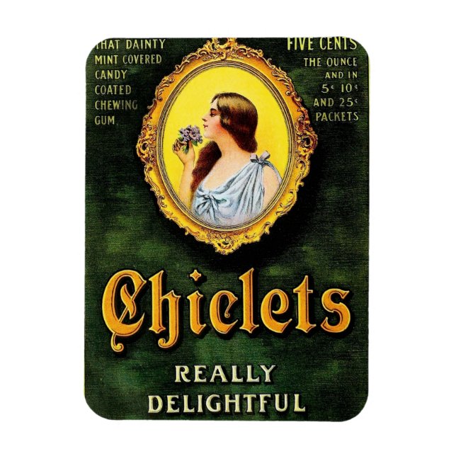 Vintage Chiclets Ad Magnet (Vertical)