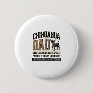 Vintage Chihuahua Dad Dog Lover Shirt Design_1 6 Cm Round Badge