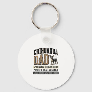 Vintage Chihuahua Dad Dog Lover Shirt Design_1 Key Ring
