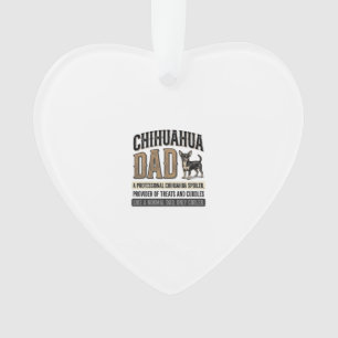 Vintage Chihuahua Dad Dog Lover Shirt Design_1 Ornament