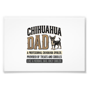 Vintage Chihuahua Dad Dog Lover Shirt Design_1 Photo Print