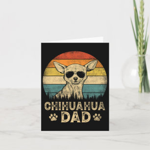 Vintage Chihuahua Dad Dog Lovers Father#39;s Day T Card